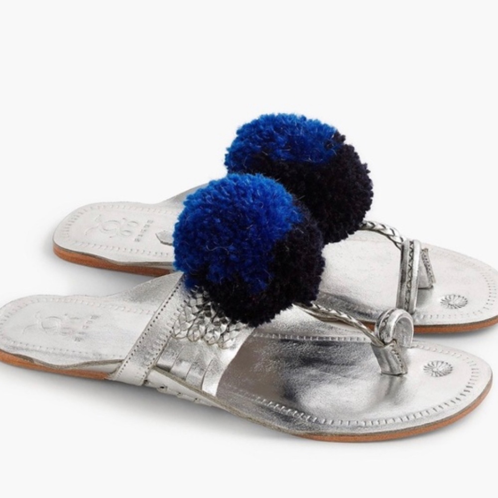 Figure Leo Pom Sandal by J Crew  Size 7